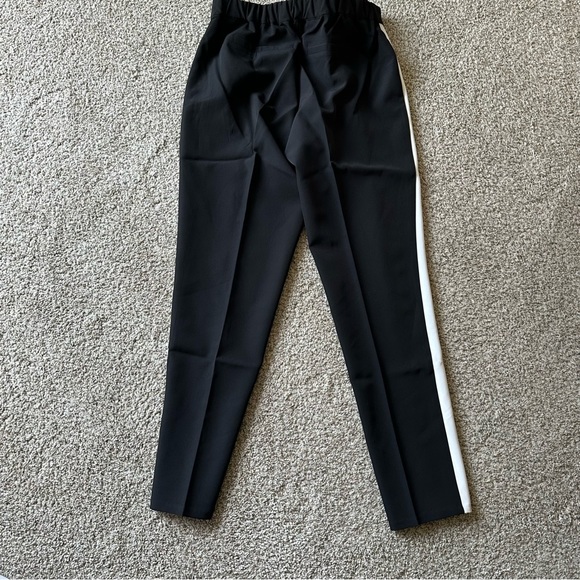 Women’s Style List by Micaela Black Trousers With White Stripe - Picture 2 of 6